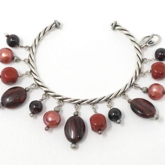 Carolyn Pollack Relios Red Semi Precious & Silver - Picture 6 of 6